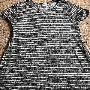 black and white tunic